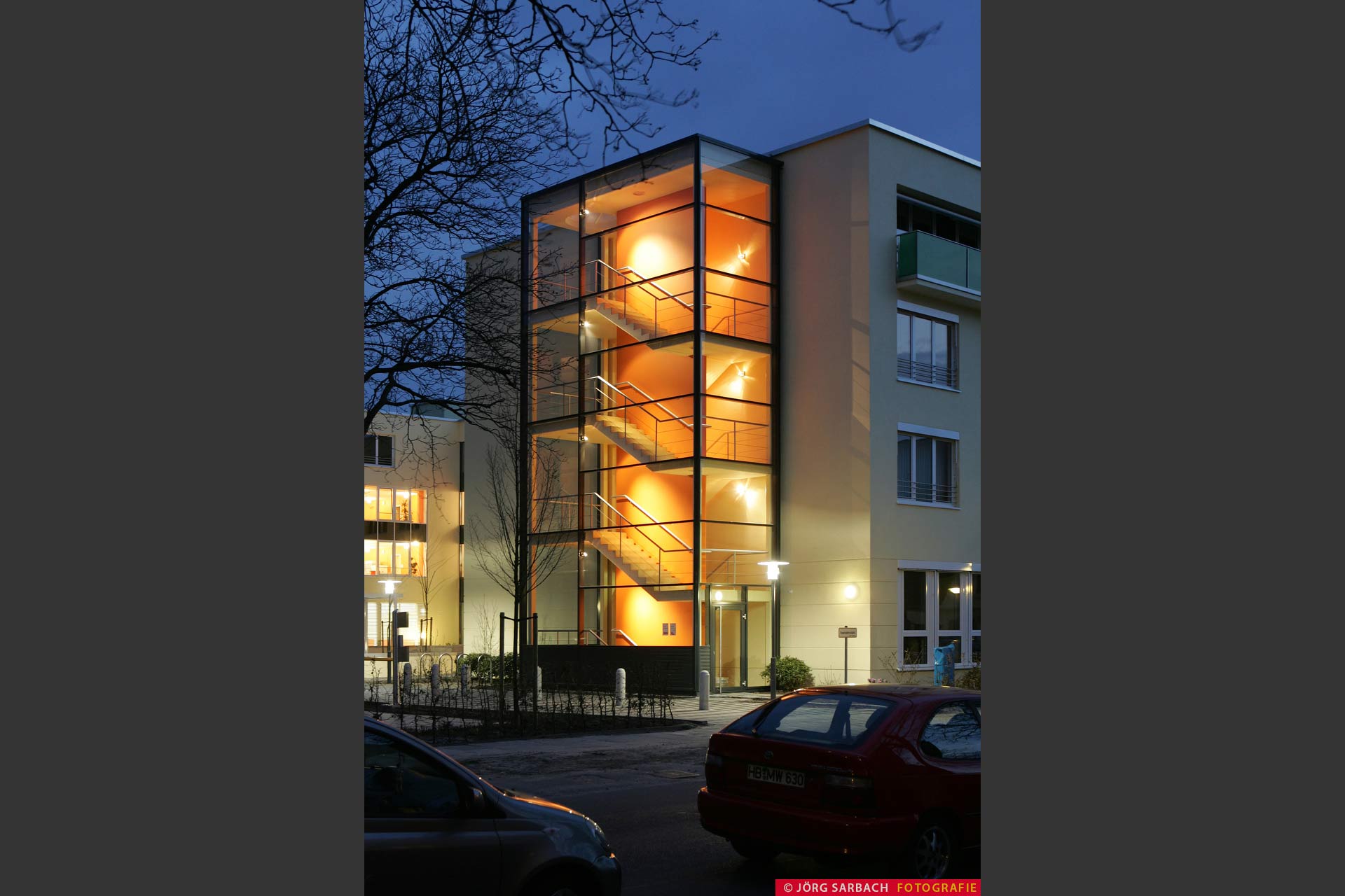 Architektur, Architekten, Tilgner, Grotz, Caritas, Bremen, Beleuchtung, Nacht
