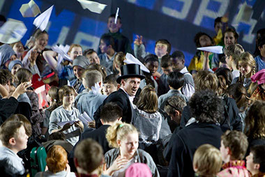 Deutsche Kammerphilharmonie Bremen, Stadtteiloper, Zukunftslabor,&nbsp; OTE, Gesamtschule Ost, Bremen, Polski Blues, Dirigent, Alexander Shelly
