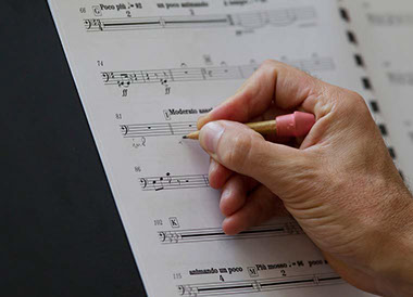 Deutsche Kammerphilharmonie Bremen, Musik, Noten, Notiz, Bleistift