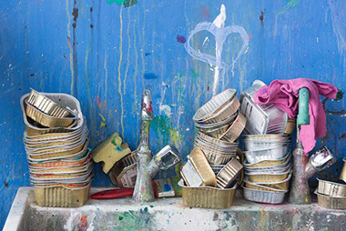 Schule, Kunst, Kunstraum, Farben, Kunsterziehung